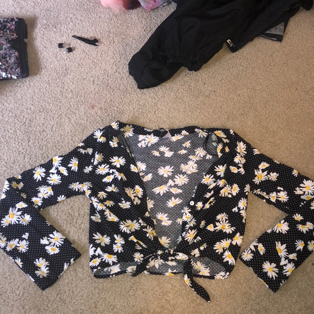 Crop Top Button Up